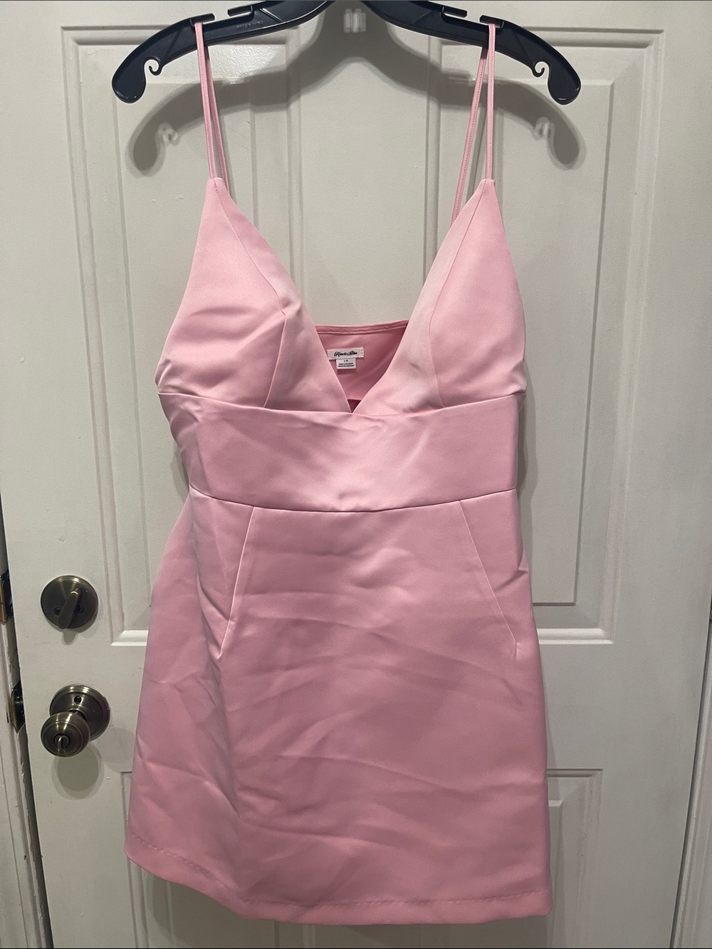 NWOT $75 Kimchi Blue Pink mini dress Size Large - Picture 4 of 7